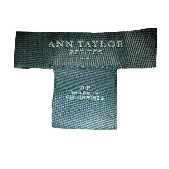 Ann Taylor Petite Womens Skirt Size 0P Lined Side Zipper Flared Brown Paisley - Picture 10 of 11